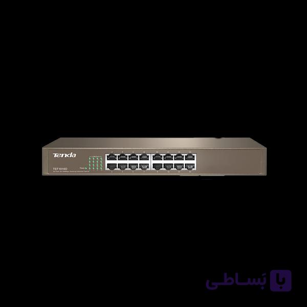 سوئیچ شبکه غیر مدیریتی 16 پورت دسکتاپ رکمونت تندا مدل TEF1016D — تصویر 1