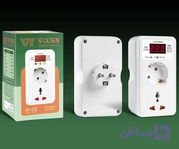 محافظ برق مارک ولتن ۲ خانه مدل MD611 دیجیتال ارت دار مخصوص کولرگازی و یخچال ساید — تصویر 1