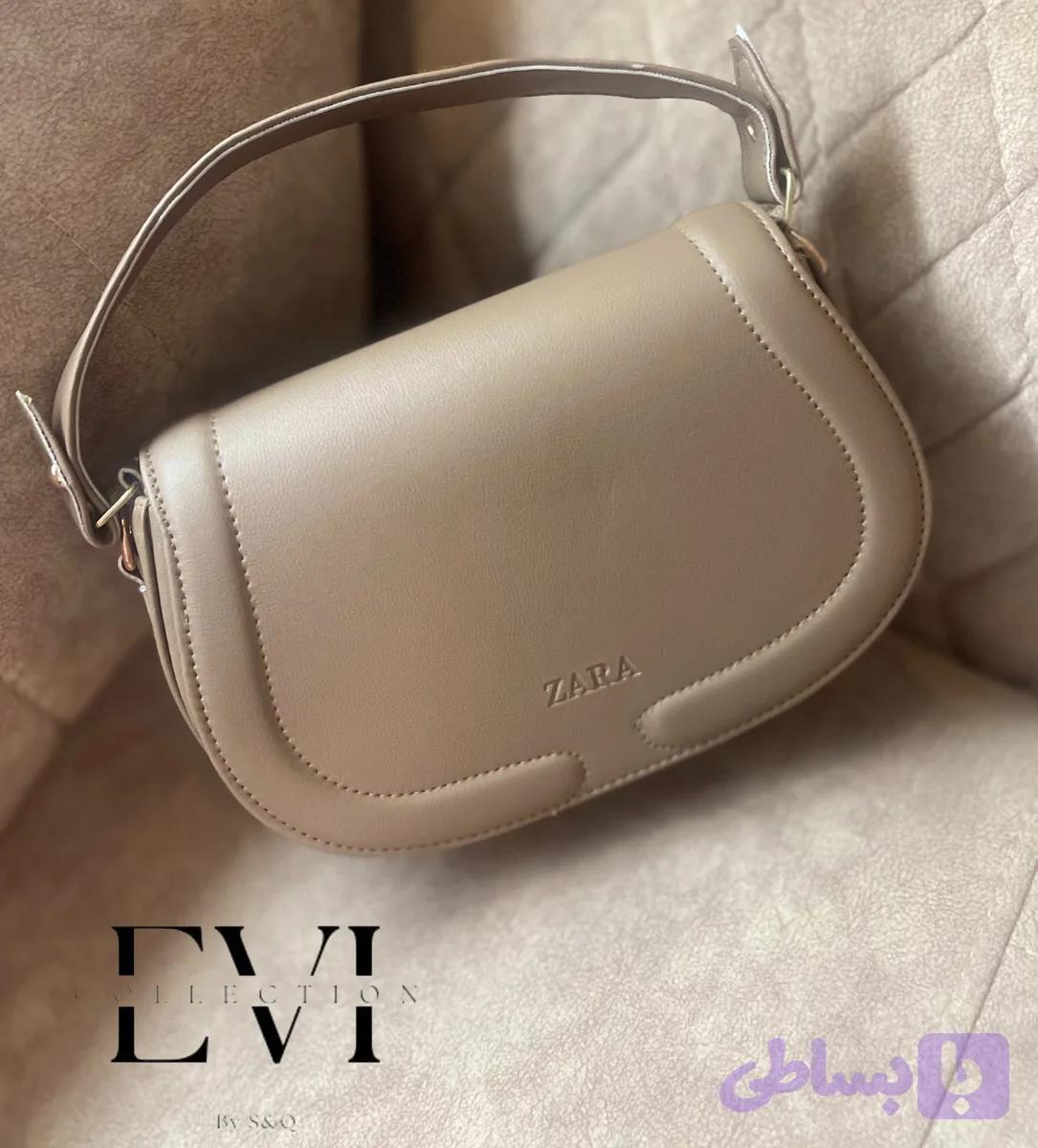 کیف زنانه دستی زارا ساده چرم