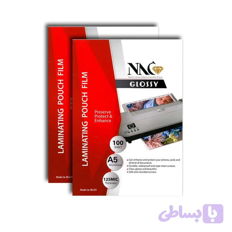 طلق پرس ۱۲۵ میکرون سایز A5 بسته ۱۰۰ عددی برند NAC — تصویر 1