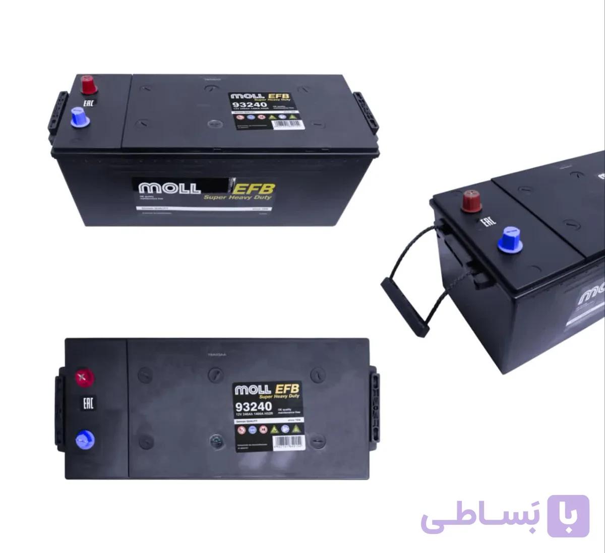 باتری سنگین Moll EFB 93240 | ظرفیت 240Ah و قدرت 1400A — تصویر 1