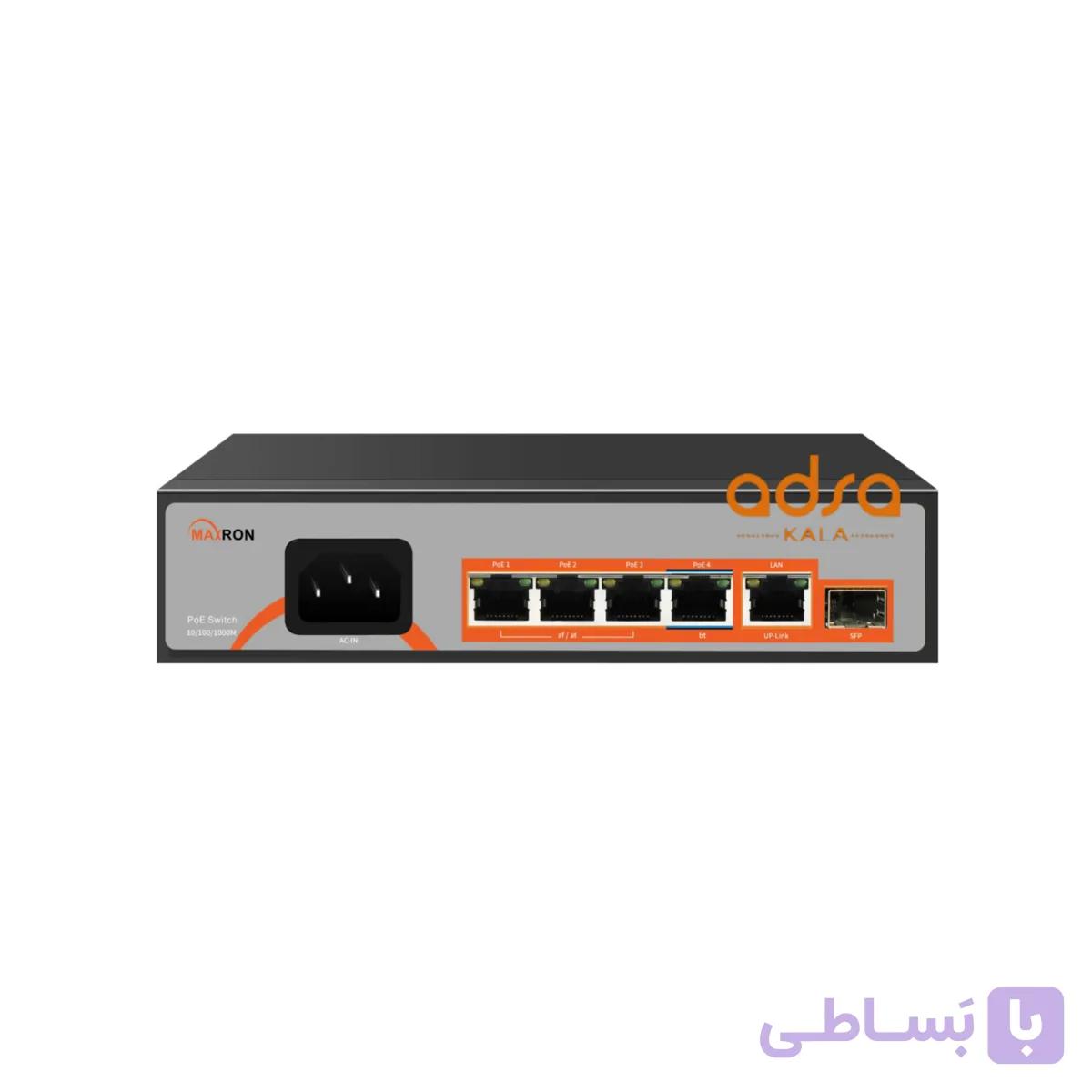 سوییچ شبکه Maxron مدل MSW 3104GP 1GL 65I — تصویر 1