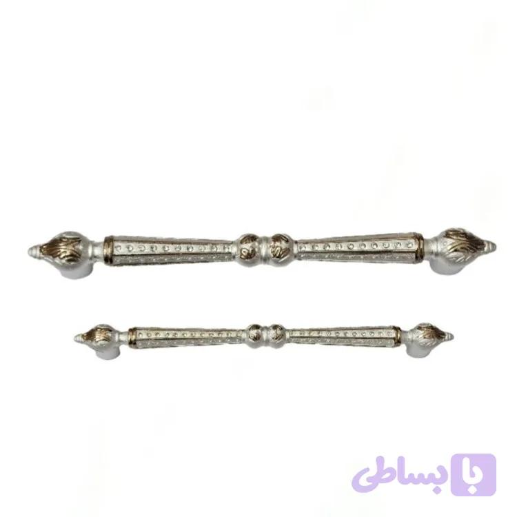 دستگیره کابینت سفید طلایی کد102