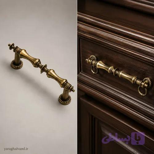 دستگیره دو پیچ ثابت ست کابینتی کدp17 — تصویر 1