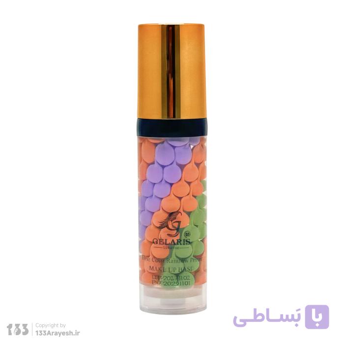 پرایمر رنگین کمانی و مرواریدی سه رنگ گلاریس حجم ۴۰ میلی لیتر — تصویر 1