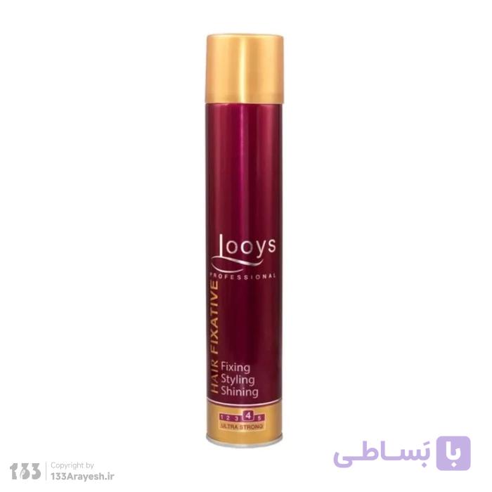 اسپری تافت لویز قرمز مدل Professional دارای ویتامین B5، درخشان کننده، تثبیت کننده و حالت دهنده مو با رایحه ایفوریا حجم 500 میلی لیتر