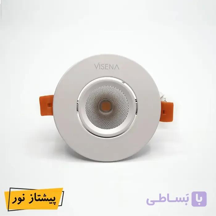 چراغ COB توکار 7 وات متحرک ویسنا — تصویر 1