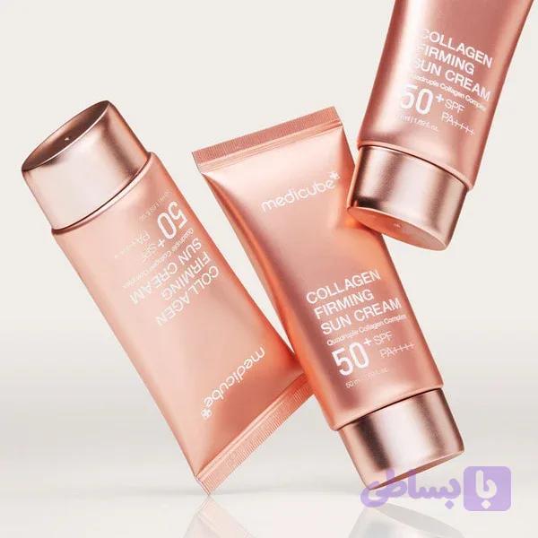 ضدآفتاب کلاژن مدی کیوب محافظت قوی در برابر آفتاب (SPF50+ PA++++):