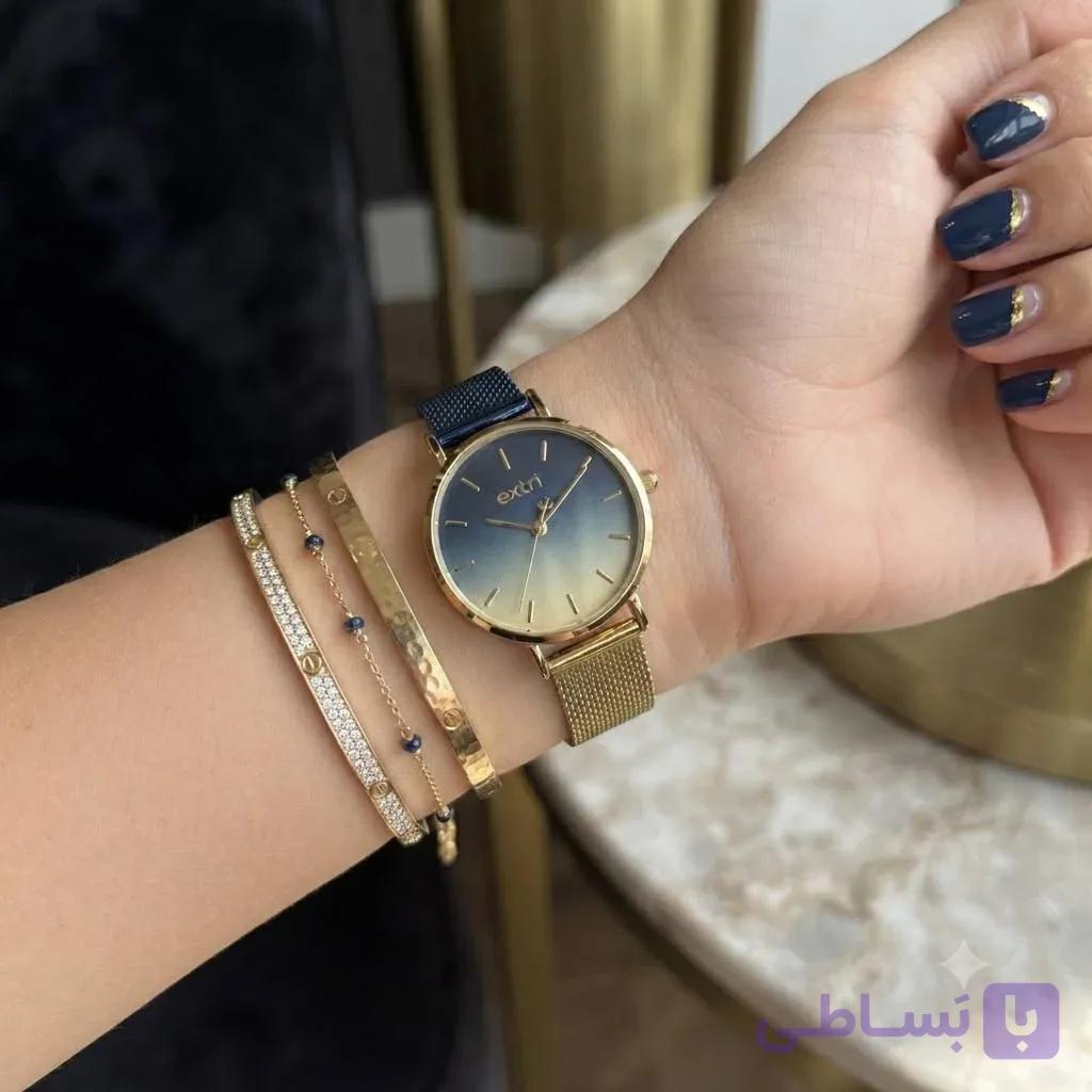 ساعت اکستری 1074c زنانه بند استیل اصل — تصویر 1