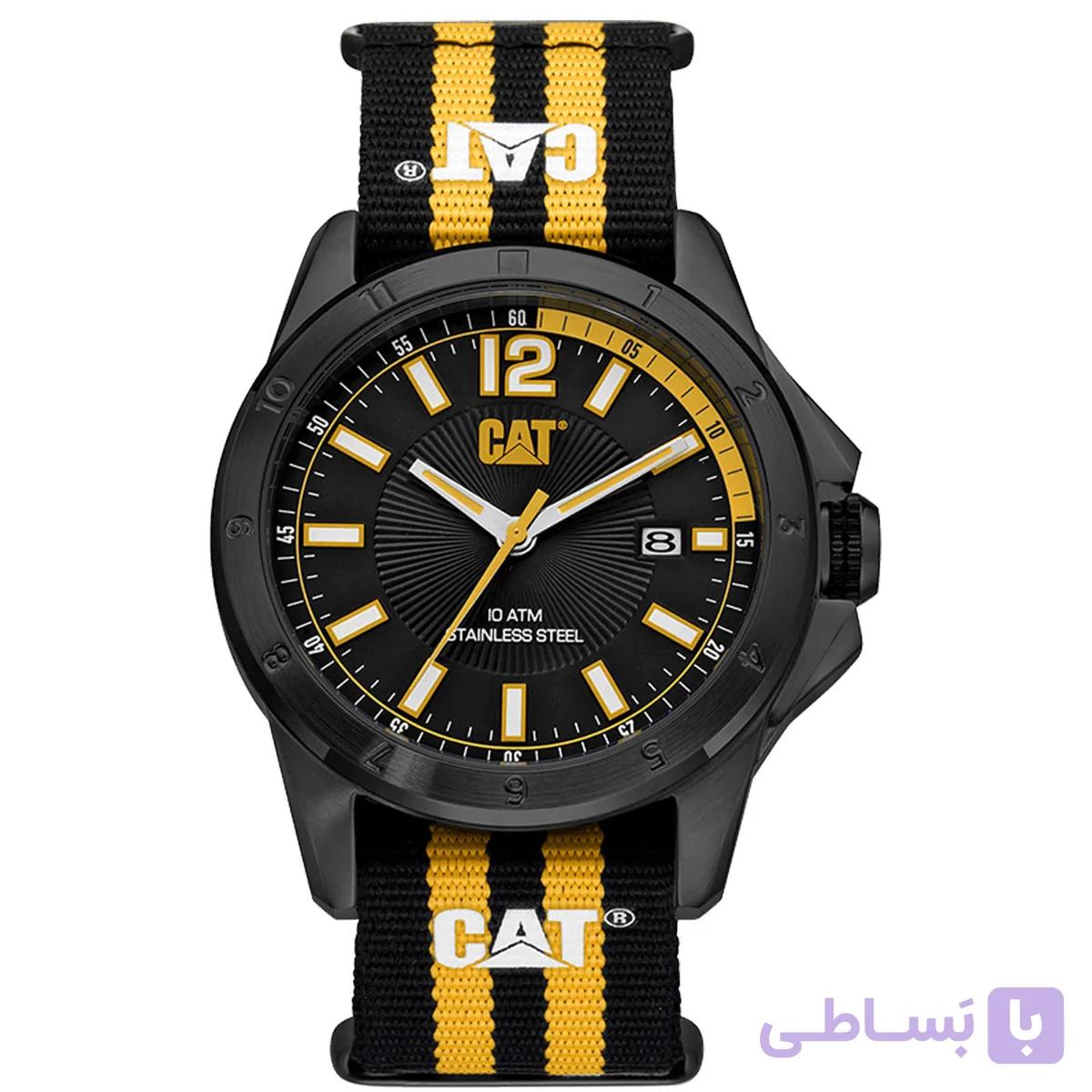ساعت مچی مردانه کاترپیلار (CAT) مدل YW.161.64.137 بند برزنتی — تصویر 1