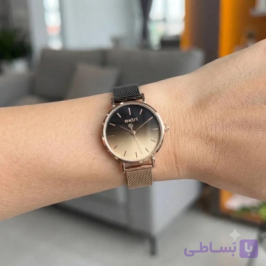 ساعت اکستری 1074e زنانه بند استیل اصل — تصویر 1