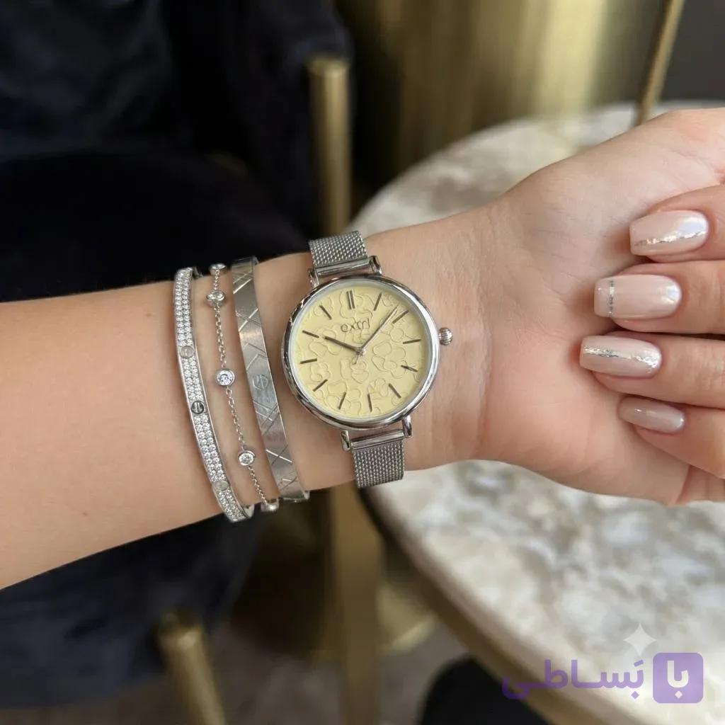 ساعت اکستری 1041a زنانه بند استیل اصل — تصویر 1