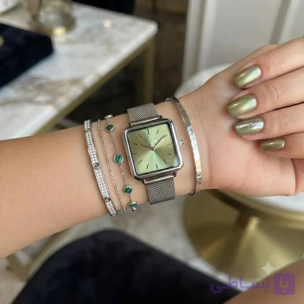 ساعت زنانه اکستری ۱۰۵۲d بند استیل اصل — تصویر 1
