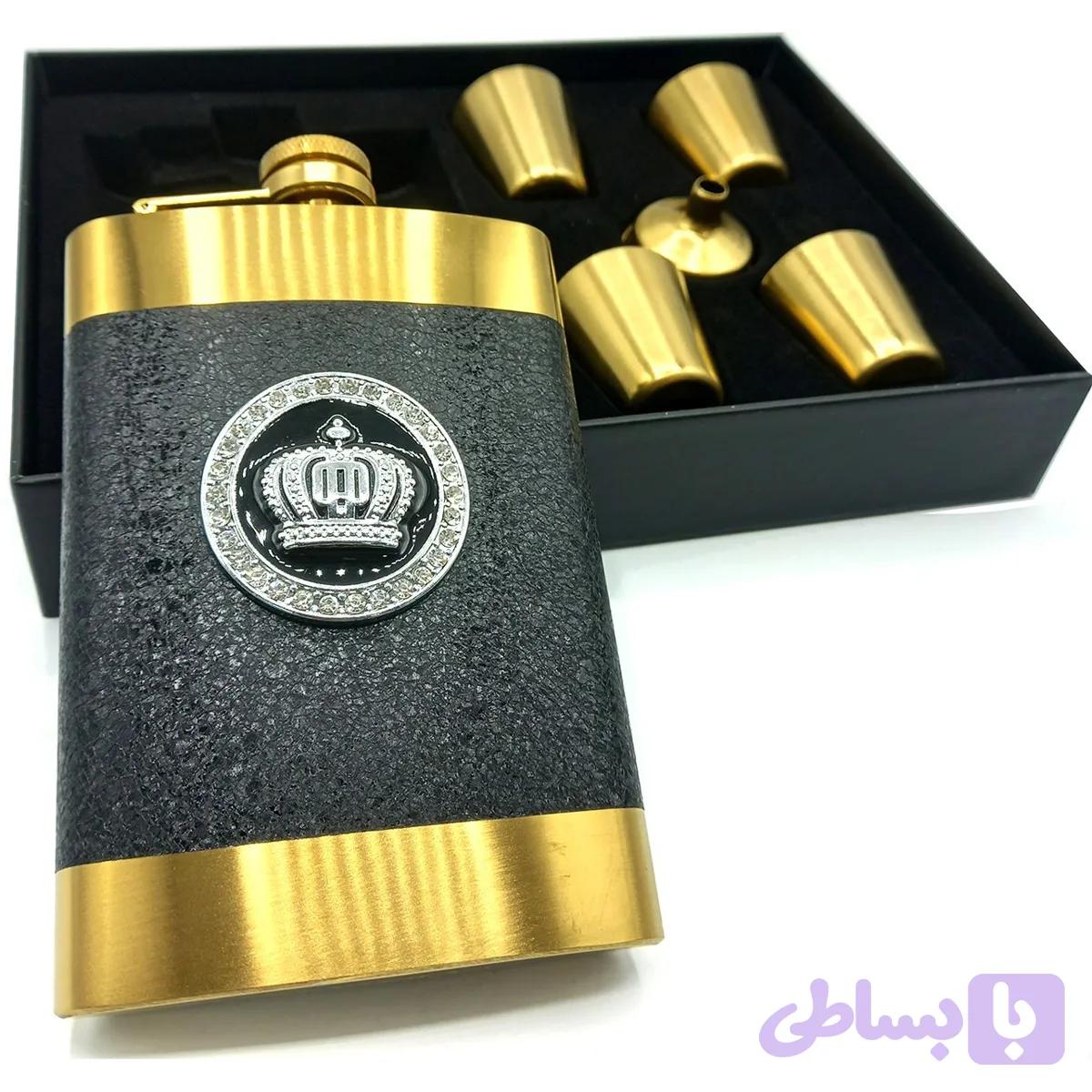 ست قمقمه و شات فلزی وارداتی کد 613316 — تصویر 1