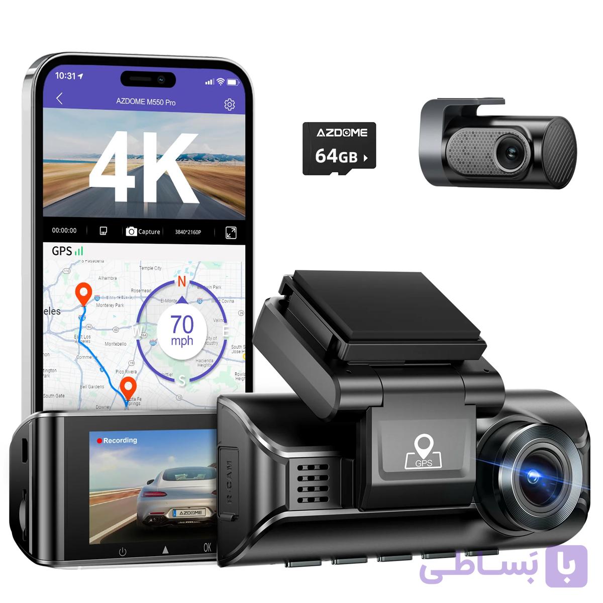دوربین خودرو AZDOME M550 MAX new version (اورجینال با گارانتی) — تصویر 1