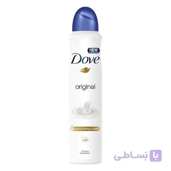 اسپری بدن داو با رایحه شیر اورجینال مدل Soft & Creamy — تصویر 1