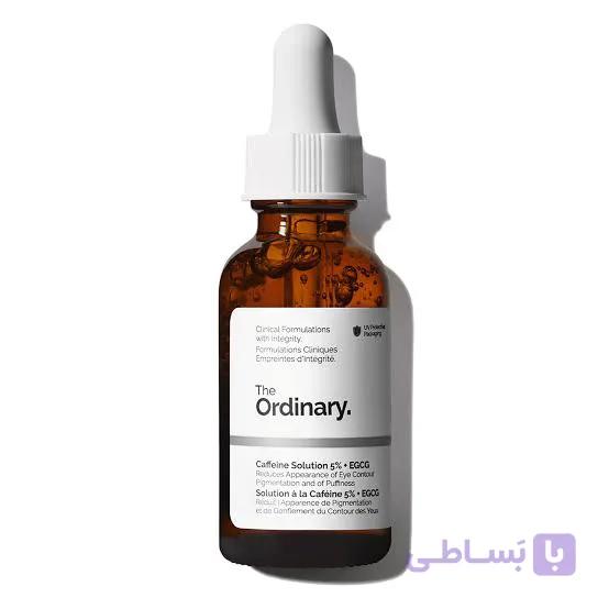 سرم کافئین اوردینری ۵٪ + EGCG مناسب پف و تیرگی زیر چشم ۳۰ میل — تصویر 1