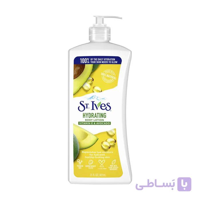 لوسیون بدن آبرسان عصاره آووکادو سینت ایوز مناسب پوست خشک 621 میل — تصویر 1