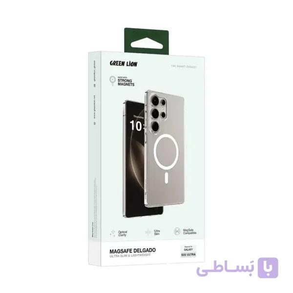 قاب مگ سیف دار دلگادو سامسونگ سری اس 25 گرین Green Magsafe Delgado Case S25 Series - آیدو