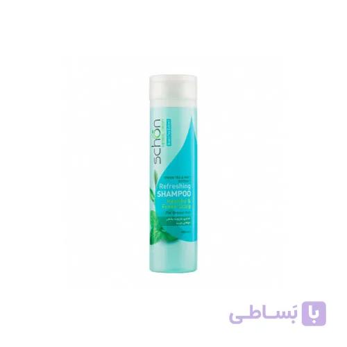 شامپو موي سر چاي سبز و نعنا موهاي چرب  400 میل  شون