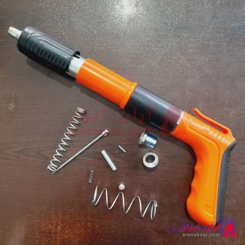 میخکوب عصایی مدل orange وکیومی + امکان خرید لوازم یدکی ( قابلیت استفاده از میخ 2 الی 5 سانت) — تصویر 1