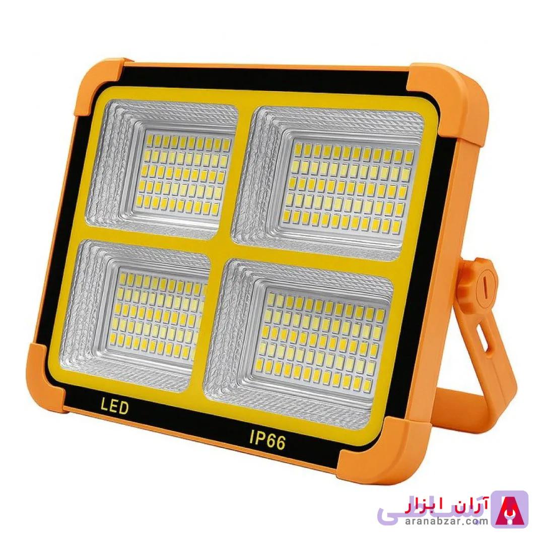 پروژکتور شارژی خورشیدی LED با چهار حالت نوردهی — تصویر 1