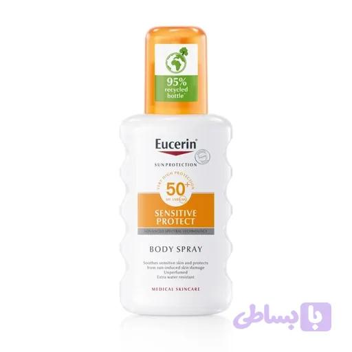 ضدآفتاب اسپری بدن اوسرین Eucerin Sensitive Protect SPF +50