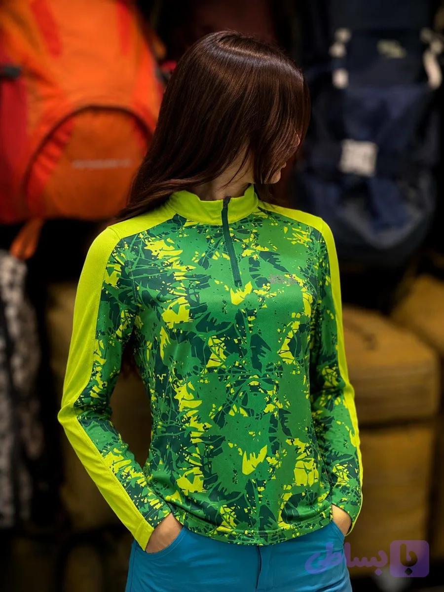 نیم زیپ زنانه طرحدار jack wolfskin