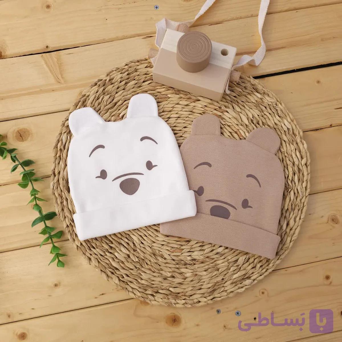 کلاه تک پنبه ای طرح خرس ناقلا — تصویر 1
