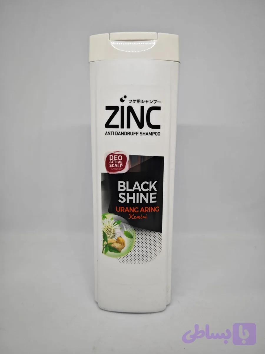شامپو مو ضد شوره و براق کننده زینک Zinc با عصاره جينكو بيلوبا حجم 340 میل — تصویر 1