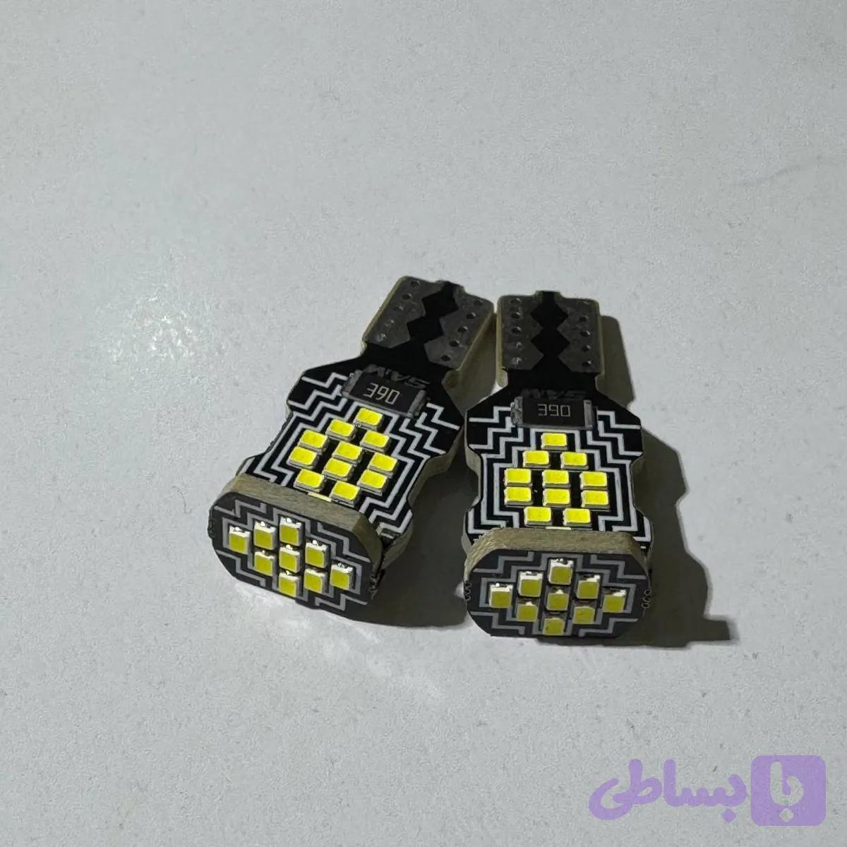 لامپ پایه تی ۱۵ خودرو | نور سفید یخی — تصویر 1