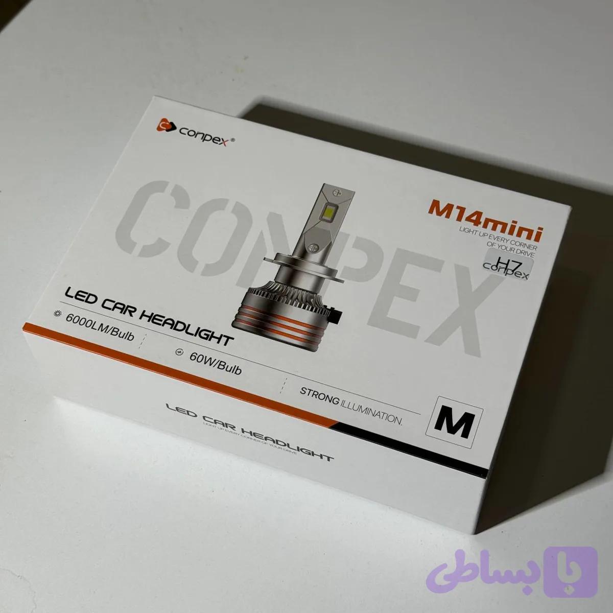 هدلایت M14 Pro Conpex پایه H7 رنگ ۴۳۰۰ کلوین — تصویر 1