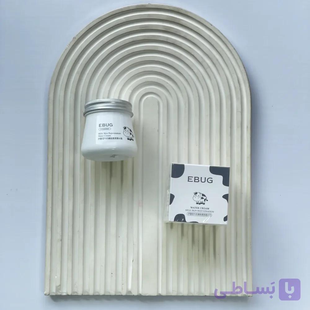 کرم آبرسان ایباگ؛ مرطوب کننده مدل شیر گاو ۸۰ گرم؛ مناسب انواع پوست | IBAG COW MILK WATER CREAM