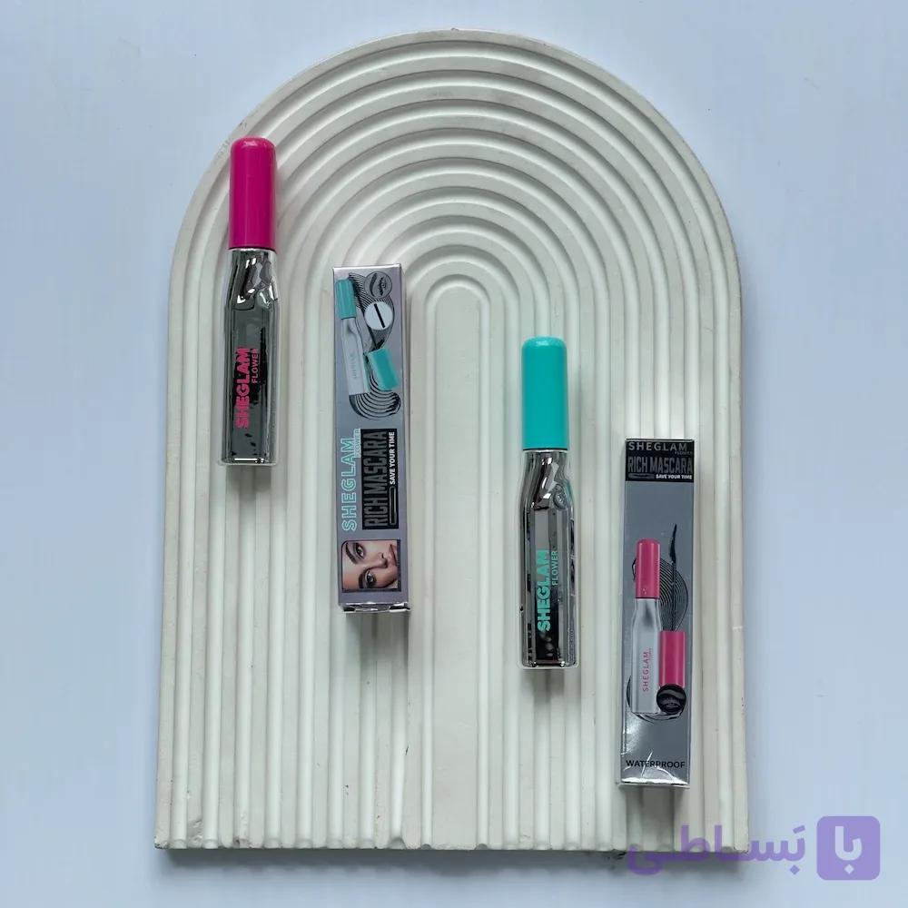 ریمل سوزنی شیگلم مناسب مژههای کوتاه، کم پشت و صاف | SHEGLAM Lash Long-Lasting Mascara