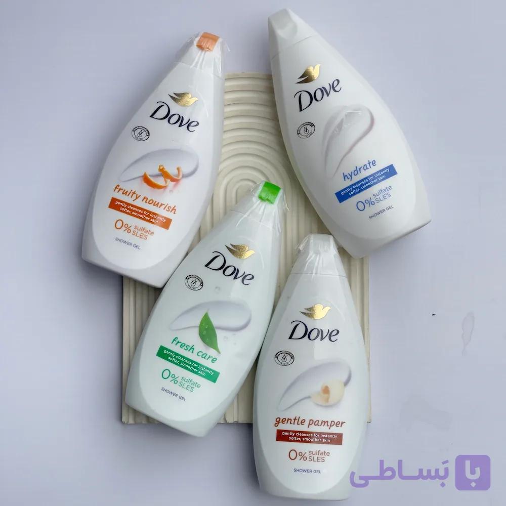 شامپو بدن کرمی داو 250 میلی‌ لیتر مناسب انواع پوست | DOVE Nourishing Body Wash 250ml