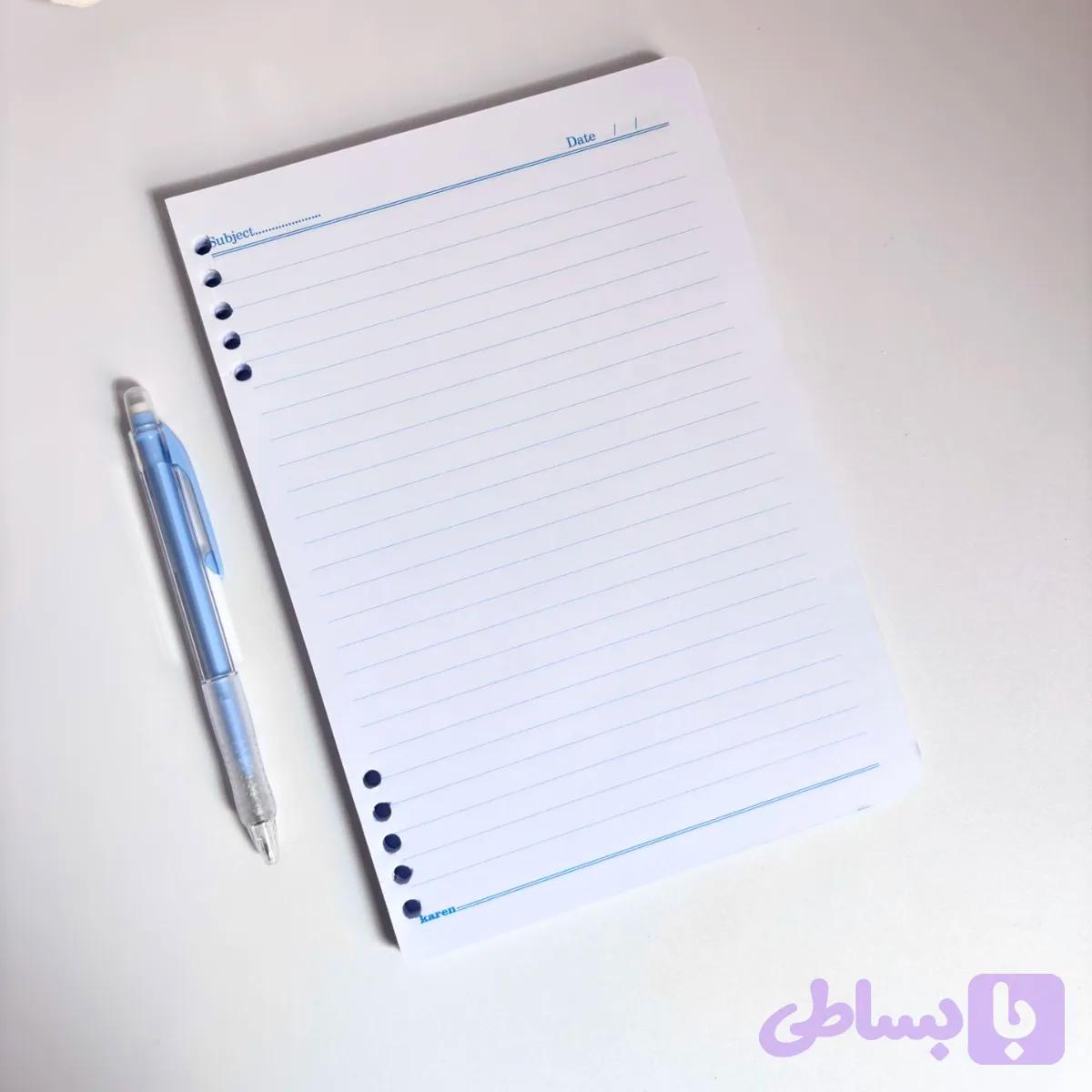 برگه یدک۱۰۰ برگ مخصوص دفتر بینهایت ✨️☁️🎐🎀