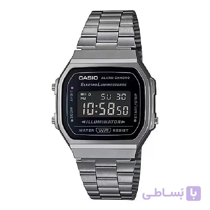 ساعت کاسیو اورجینال CASIO-A168WGG-1B نوستالژی