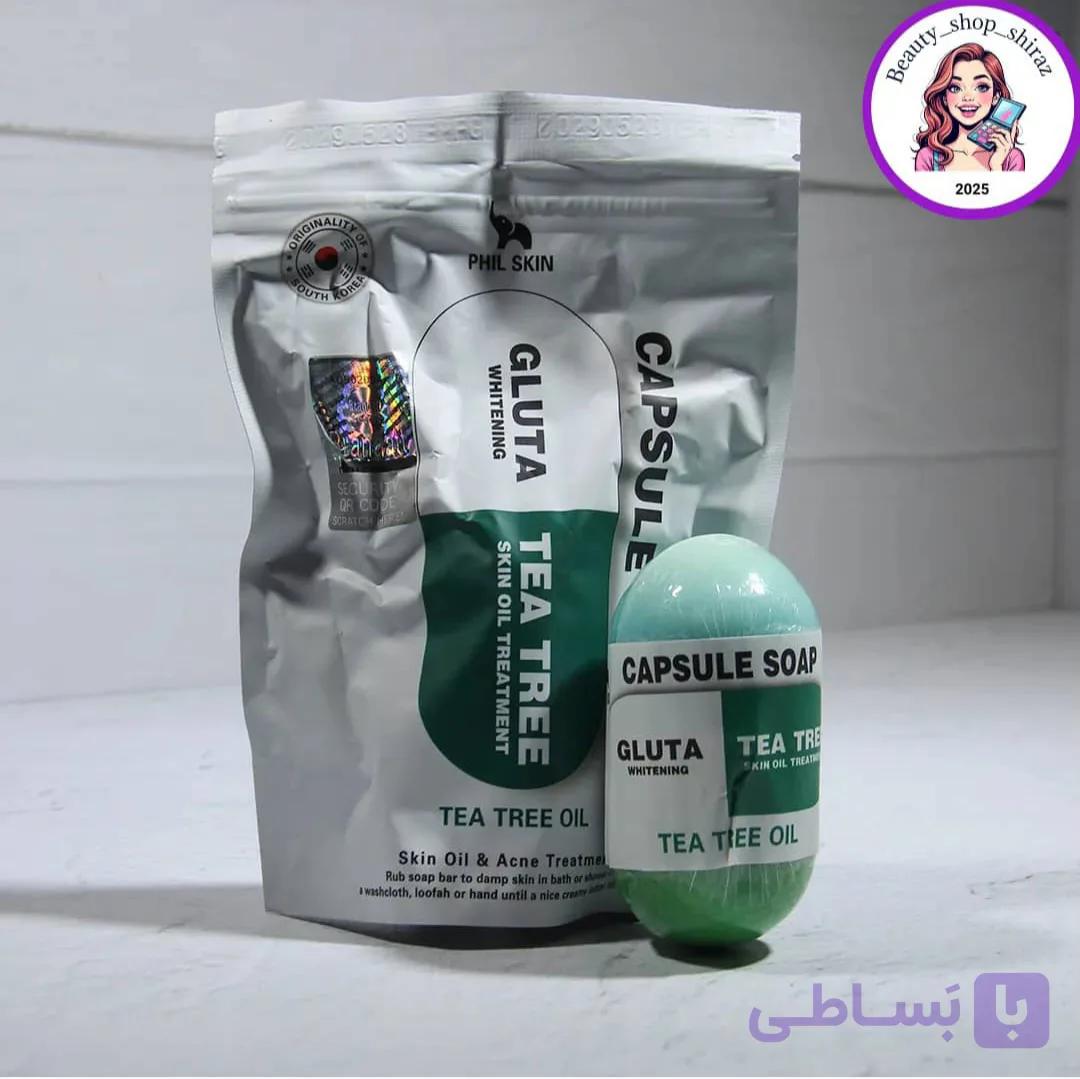 صابون کپسولی فیل اسکین مدل گلوتاتیون و چای سبز