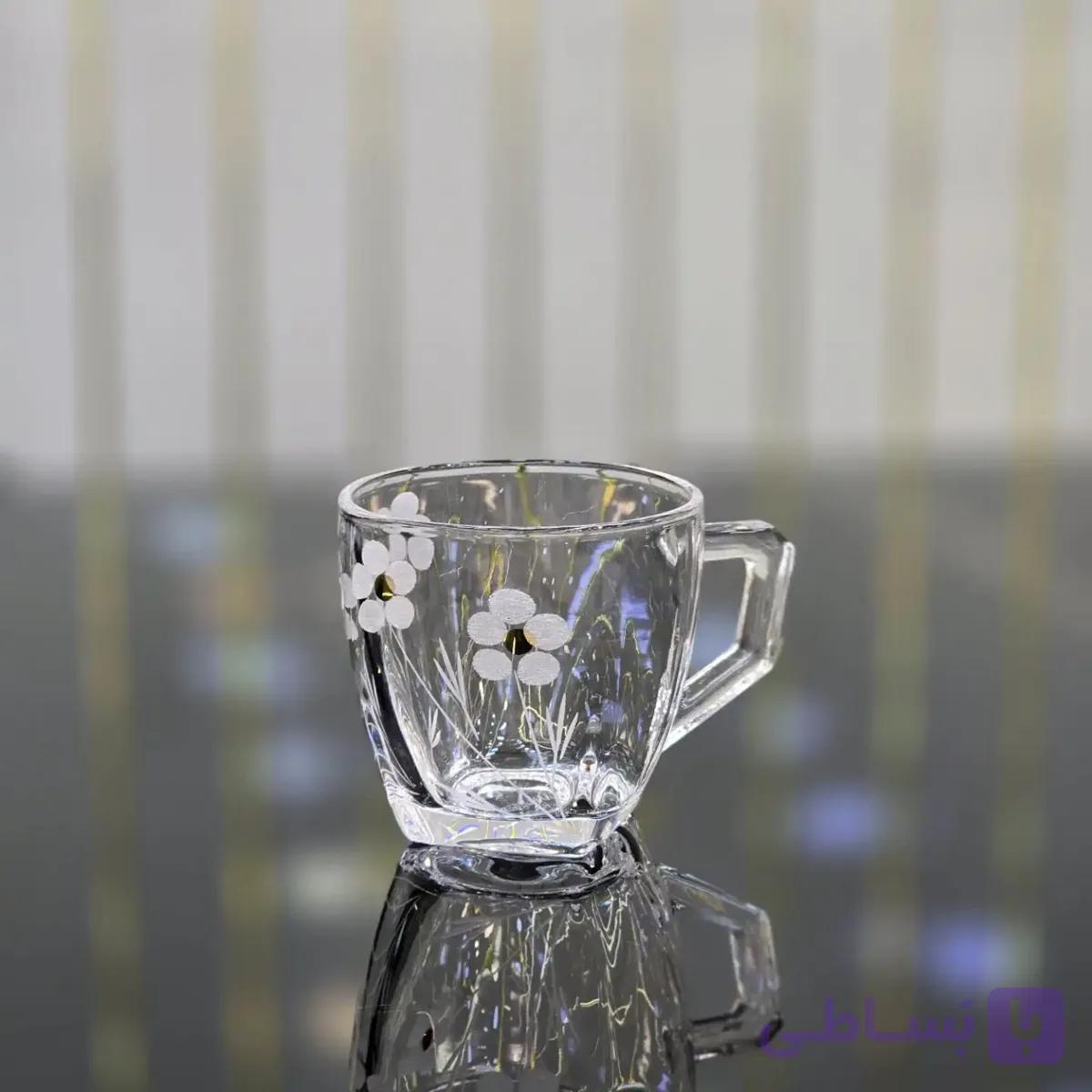 فنجان و قندان شکوفه | ست پذیرایی شیک و لوکس کد 407 — تصویر 1