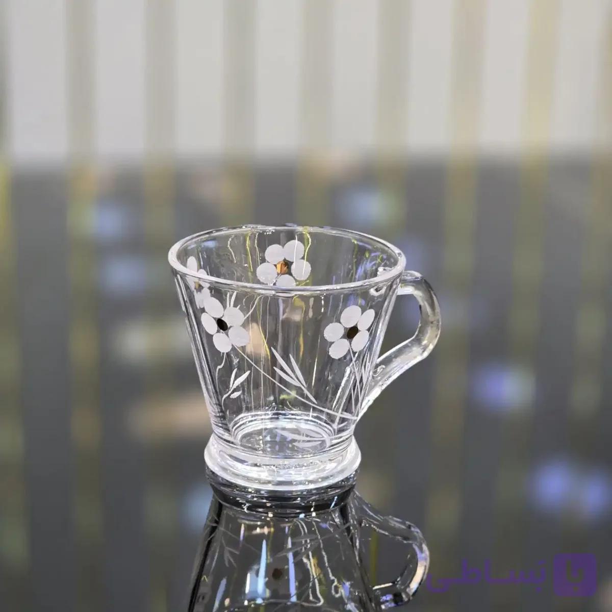 فنجان و قندان شکوفه | ست پذیرایی شیک و لوکس کد 408 — تصویر 1