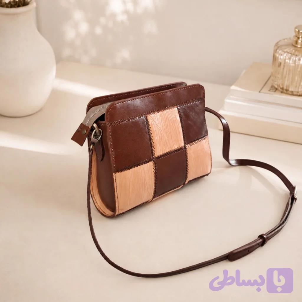 کیف چرمی زنانه مدل رنگین کمان کد 496.5 — تصویر 1