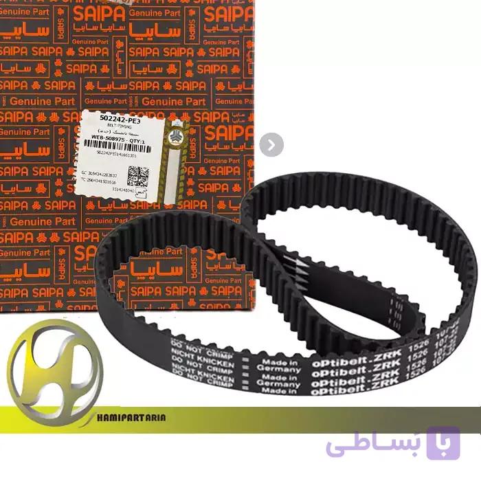تسمه تایم تیبا,ساینا,کوییک شرکتی 107 دندانه — تصویر 1