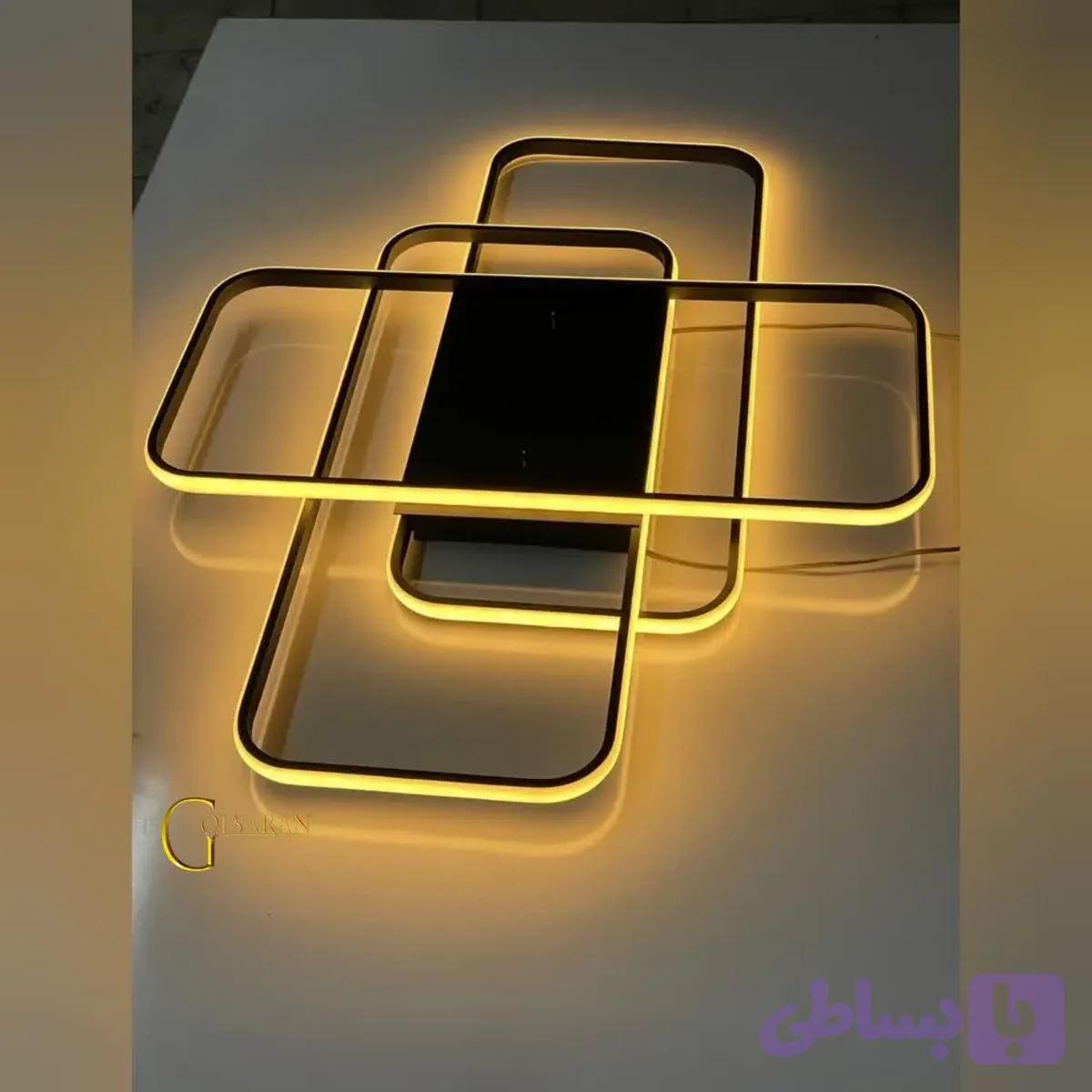 لوستر سقفی سه مستطیل — تصویر 1