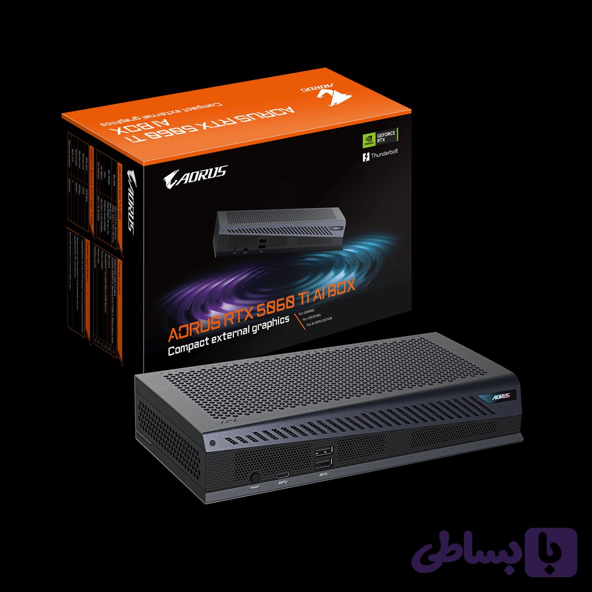کارت گرافیک اکسترنال گیگابایت مدل AORUS RTX 5060 Ti AI BOX — تصویر 1