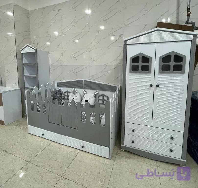 سرویس خواب کودک و نوجوان مدل کلبه 2