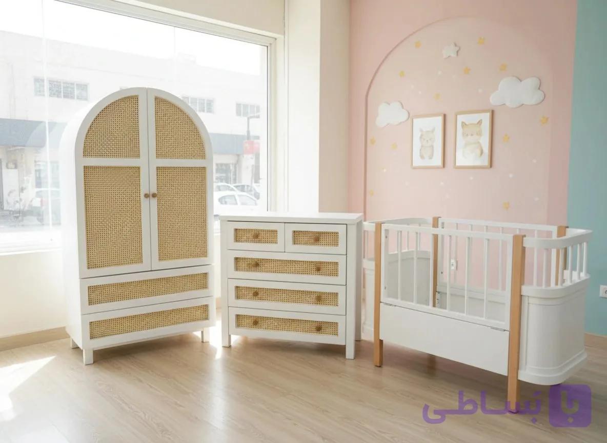 سرویس خواب نوزاد و نوجوان مدل حصیری 2