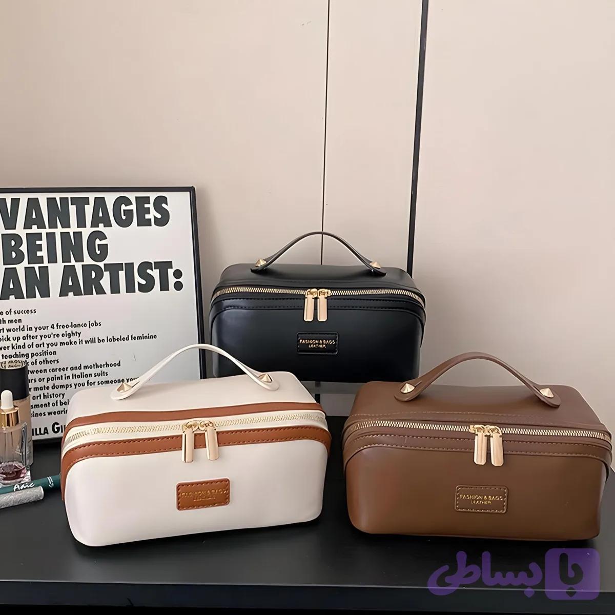کیف آرایشی برند fashon&bag/LEATHER — تصویر 1