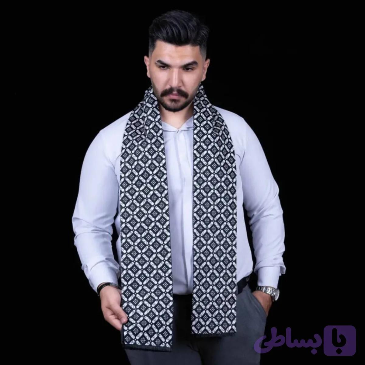 شال گردن طرح اسلیمی جنس چهار فصل