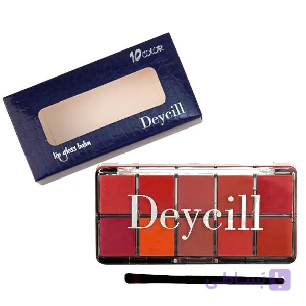 پالت رژلب دایسل Deycill | ضدآب با ماندگاری بالا – 10 رنگ — تصویر 1