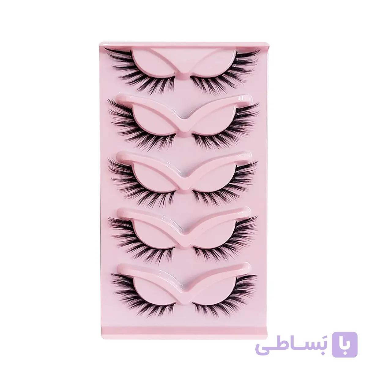 مژه روباهی یا چشم گربه‌ ای مدل M02 بسته 5 جفتی